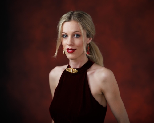 Enola Portraits with a Red Dress